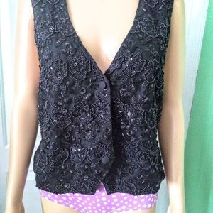 Vintage Sequins and Beads Vest